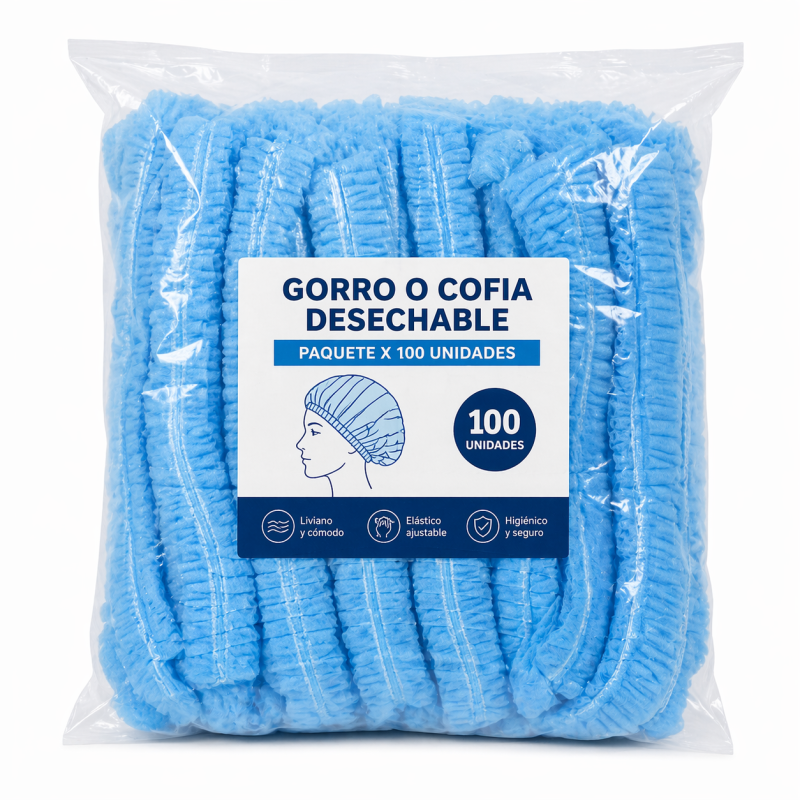 Gorro / Cofia Desechable x100