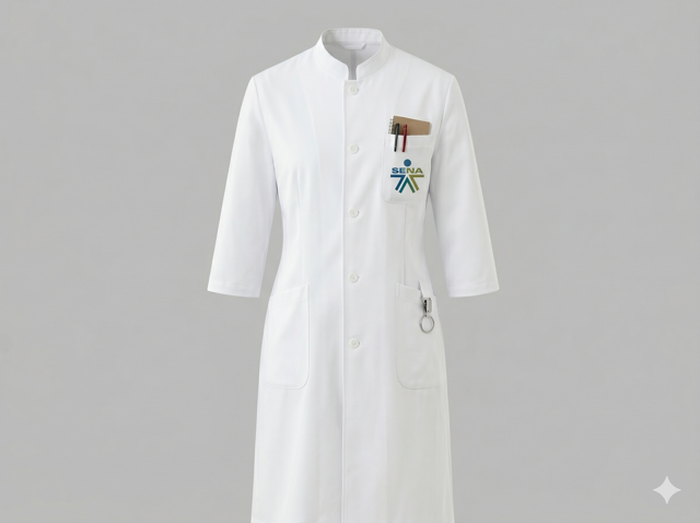 Bata de Laboratorio Manga Corta 3/4