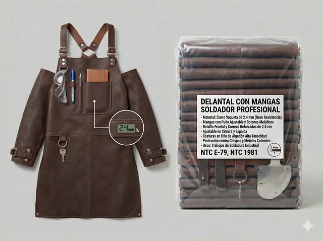 Delantal con Mangas para Soldador