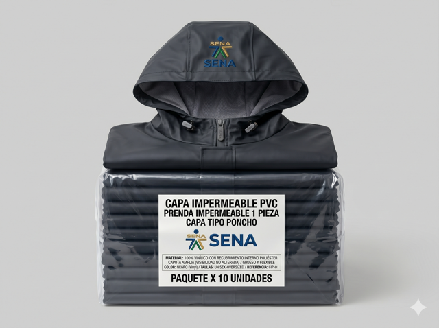 Capa Impermeable PVC Tipo Poncho